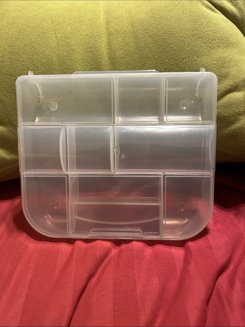 Weekly Pill Organizer Multi-Color Daily Compartments. Clear case included